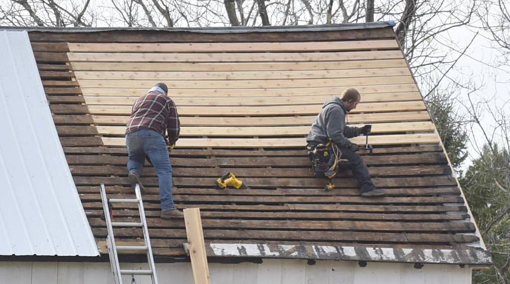 Barn roof repair